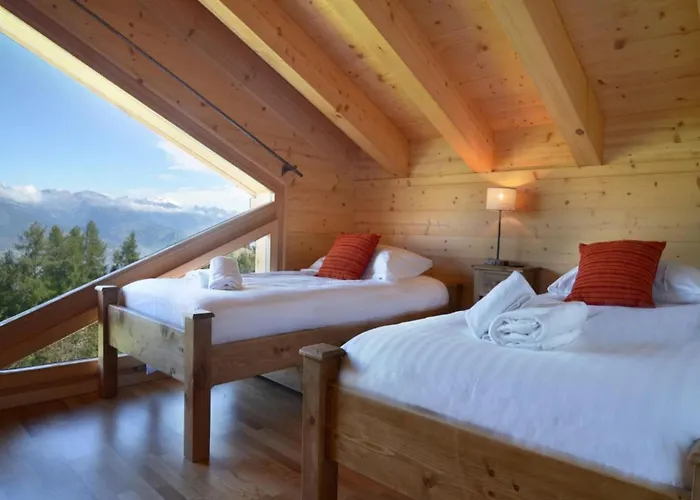 木屋 Tranquil With Balcony Fey (Nendaz)